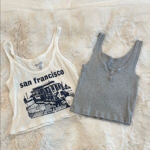 Brandy Melville Bundle White San Francisco Tank Top